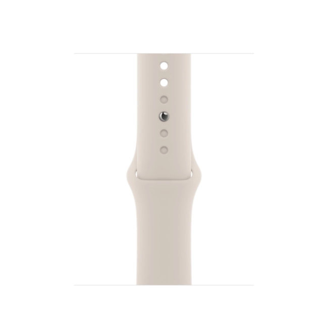 Apple Watch Series 8 GPS 45mm Midnight Aluminium Case w. Спортивний ремінець Starlight M/L (MNP83+MPLW3)