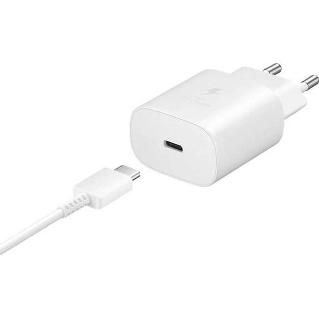 Сетевое зарядное устройство Samsung 25W PD Wall Charger White (EP-TA800XWEGRU)
