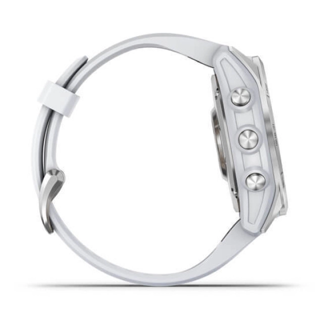 Смарт-годинник Garmin Fenix 7S Silver with Whitestone Band (010-02539-02/03)