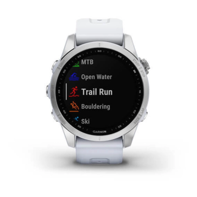 Смарт-годинник Garmin Fenix 7S Silver with Whitestone Band (010-02539-02/03)