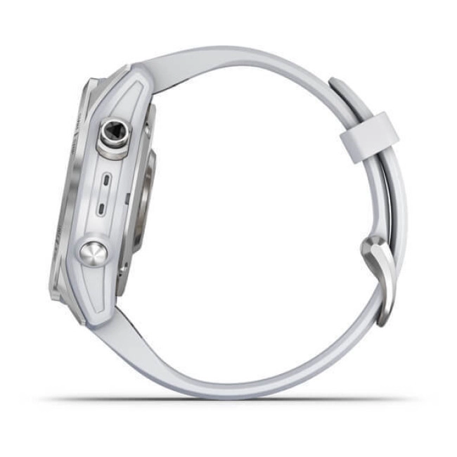 Смарт-годинник Garmin Fenix 7S Silver with Whitestone Band (010-02539-02/03)