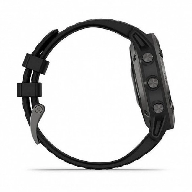 Смарт-часы Garmin Fenix 6 Sapphire Сarbon Grey DLC with Black Band (010-02158-10/11) 010-02158-11