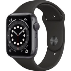 Алюмінієвий корпус Apple Watch Series 6 GPS 44 мм Space Grey w. Чорний Спорт B. (M00H3)