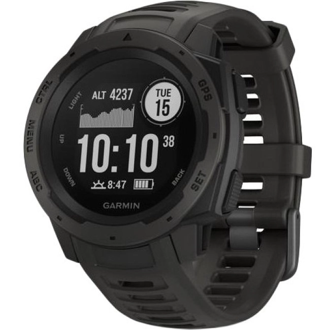 Смарт-годинник Garmin Instinct Graphite (010-02064-00)