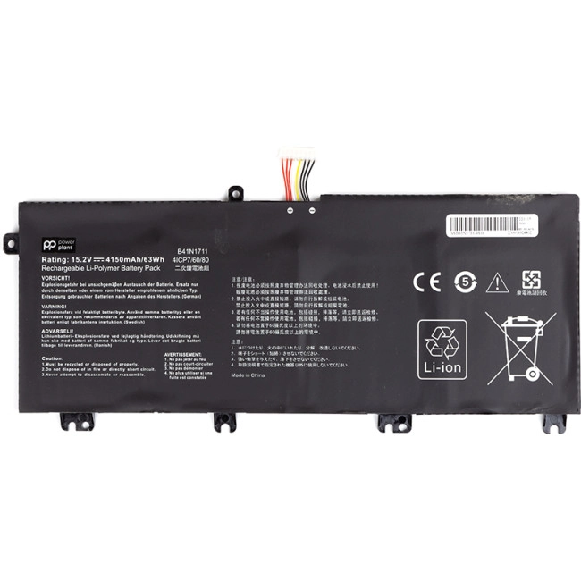 Акумулятор для ноутбуків ASUS ROG Strix GL503VM (B41N1711) 15.2V 4150mAh Акумулятор для ноутбуків ASUS ROG Strix GL503VM (B41N1711) 15.2V 4150mAh