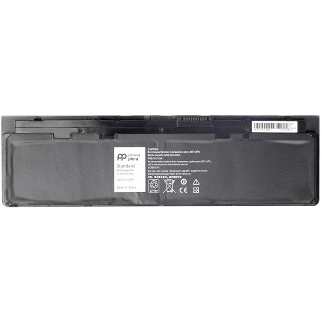 Акумулятори PowerPlant PowerPlant для ноутбуків DELL Latitude E7240 (WD52H, DL7240PJ) 7.4V 4800mAh Акумулятори PowerPlant PowerPlant для ноутбуків DELL Latitude E7240 (WD52H, DL7240PJ) 7.4V 4800mAh