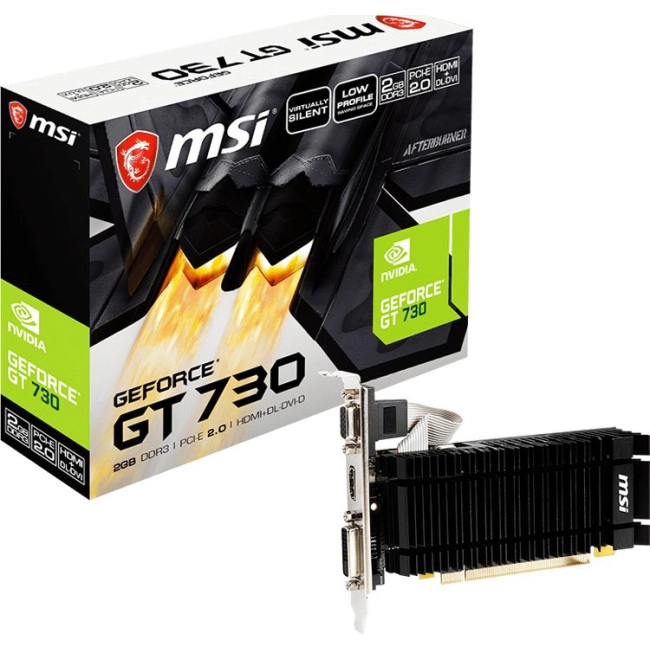 Відеокарта MSI GeForce GT 730 2GB DDR3 (N730K-2GD3H/LPV1)
