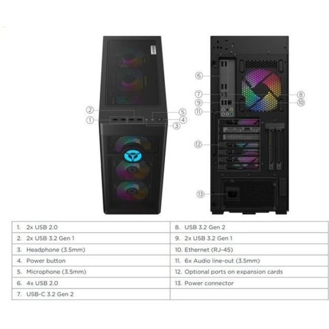 Десктоп Lenovo Legion T7 34IMZ5 (90Q80073UK)