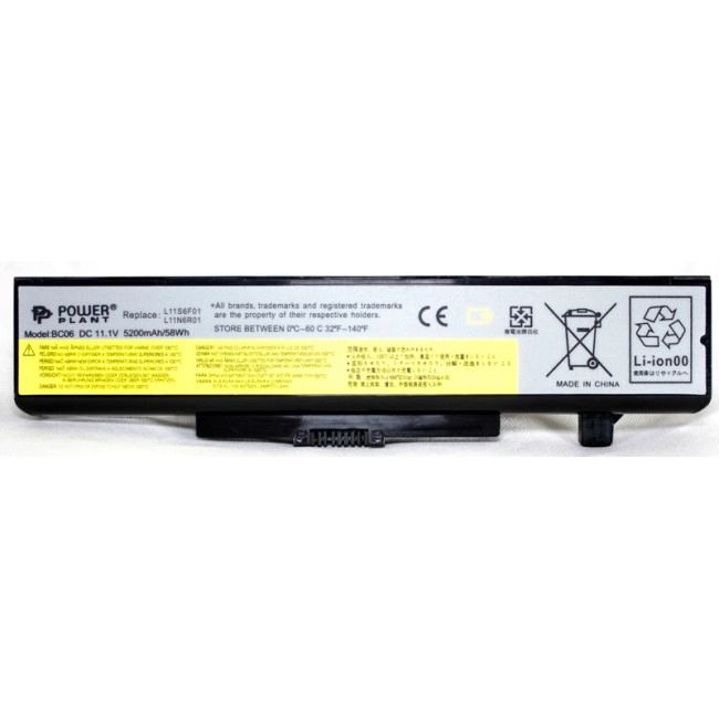 Акумулятори PowerPlant для ноутбуків IBM/LENOVO IdeaPad G580 (L11L6F01) 11.1V 5200mAh Акумулятори PowerPlant для ноутбуків IBM/LENOVO IdeaPad G580 (L11L6F01) 11.1V 5200mAh