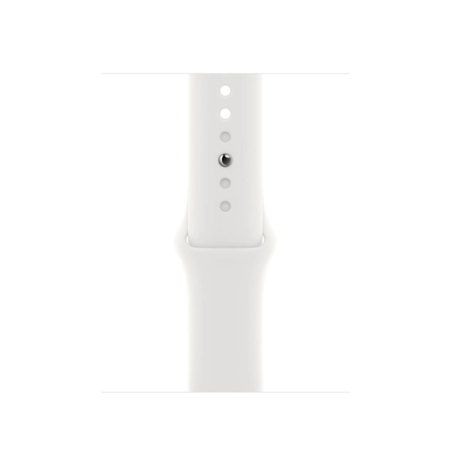 Apple Watch Series 8 GPS + Cellular 41mm Silver S. Сталевий корпус з. White S. Band (MNJ53)