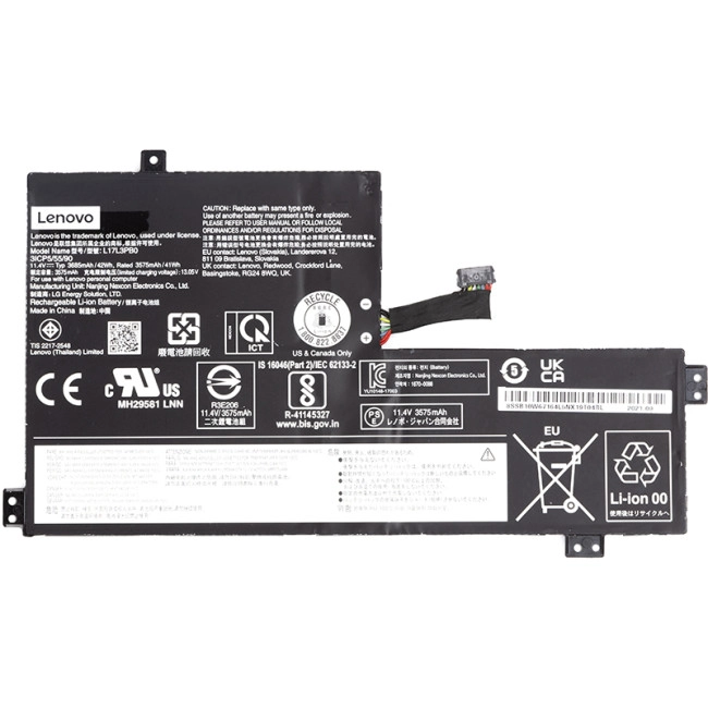 Аккумулятор для ноутбуков LENOVO 100e Chromebook (L17M3PB0) 11.4V 3685mAh (original) Аккумулятор для ноутбуков LENOVO 100e Chromebook (L17M3PB0) 11.4V 3685mAh (original)