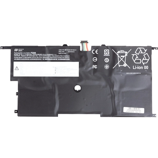 Аккумулятор PowerPlant для ноутбуков LENOVO ThinkPad X1 Carbon Gen3 3rd 2015 (00HW002) 15.4V 3180mAh Аккумулятор PowerPlant для ноутбуков LENOVO ThinkPad X1 Carbon Gen3 3rd 2015 (00HW002) 15.4V 3180mAh