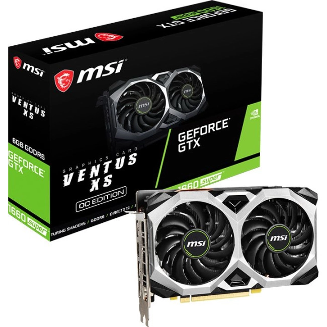 Видеокарта MSI GeForce GTX 1660 SUPER VENTUS XS OC 6GB