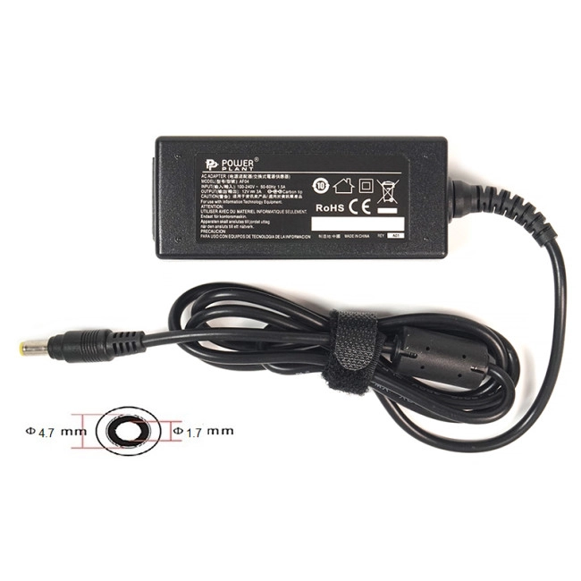 Блок живлення для ноутбуков PowerPlant ASUS 220V, 12V 36W 3A (4.8*1.7) Блок живлення для ноутбуков PowerPlant ASUS 220V, 12V 36W 3A (4.8*1.7)