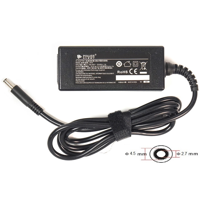 Блок живлення для ноутбуков PowerPlant DELL 220V, 19.5V 45W 2.31A (4.5*3.0) Блок живлення для ноутбуков PowerPlant DELL 220V, 19.5V 45W 2.31A (4.5*3.0)