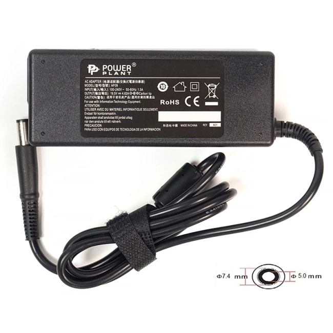 Блок живлення для ноутбуков PowerPlant DELL 220V, 19.5V 90W 4.62A (7.4*5.0) Блок живлення для ноутбуков PowerPlant DELL 220V, 19.5V 90W 4.62A (7.4*5.0)