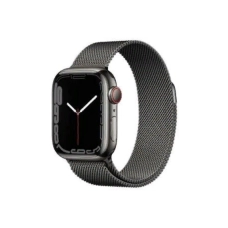 Apple Watch Series 7 GPS + Cellular 45mm Graphite S. Steel Case w. Graphite Milanese Loop (MKJJ3)