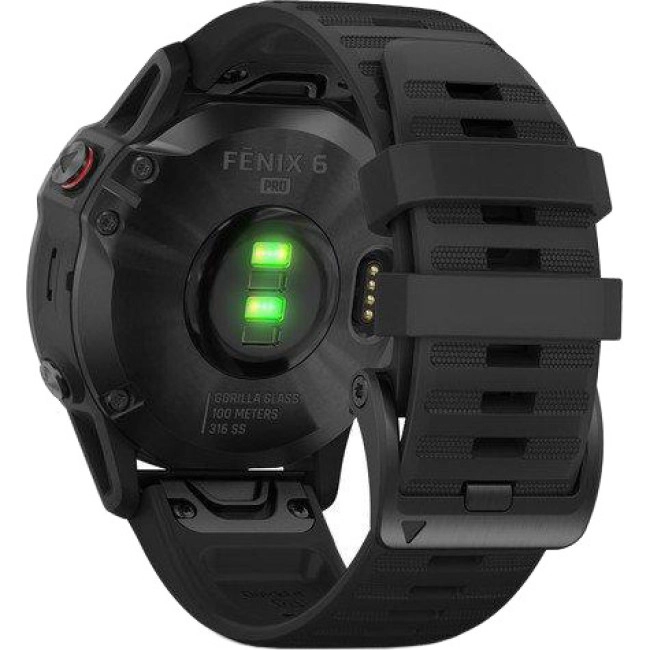 Спортивний годинник Garmin Fenix 6 Pro Black (010-02158-02/010-02158-01)