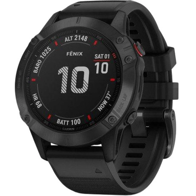 Спортивний годинник Garmin Fenix 6 Pro Black (010-02158-02/010-02158-01)