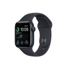 Apple Watch SE 2 GPS 44mm Midnight Aluminum Case w. Midnight S. Band - S/M (MNTF3)