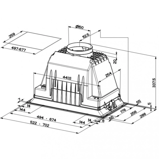 Витяжка Faber INKA PLUS HCE X A52 (305.0613.283)