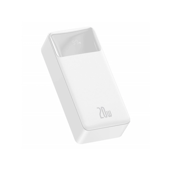 Портативний зарядний пристрій (Power Bank) Baseus Bipow Digital Display 20W 30000mAh White (PPBD050402)