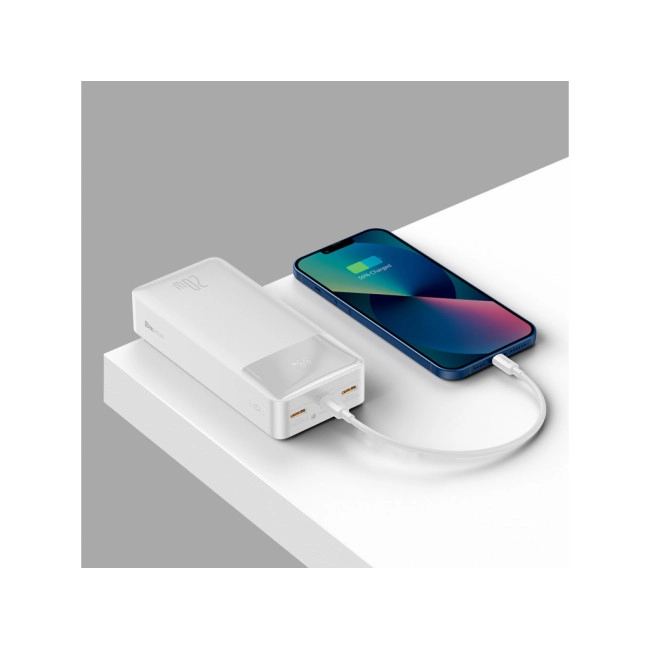 Портативний зарядний пристрій (Power Bank) Baseus Bipow Digital Display 20W 30000mAh White (PPBD050402)
