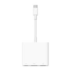 Адаптер для підключення пристроїв через USB-C до HDMI, USB-A і USB-C портів Apple