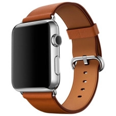 Корпус Apple Watch 42mm Series 2 із нержавіючої сталі з коричневою класичною пряжкою (MNPV2)