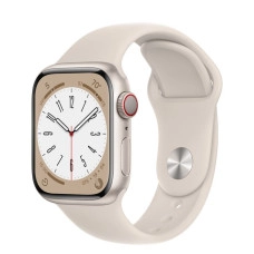 Apple Watch Series 8 GPS + Cellular 45mm Starlight алюмінієвий корпус з. Starlight S. Band - M/L (MNVQ3)