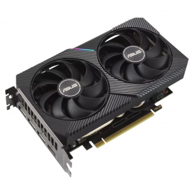 Видеокарта ASUS GeForce RTX3060Ti 8Gb DUAL OC MINI V2 LHR (DUAL-RTX3060TI-O8G-MINI-V2)