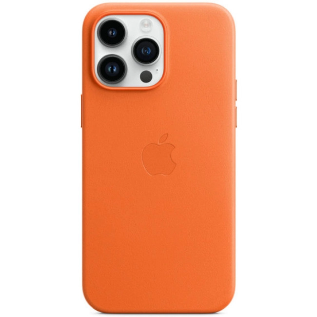 Чохол для телефону Apple iPhone 14 Pro Max Leather Case with MagSafe - Orange (MPPR3)