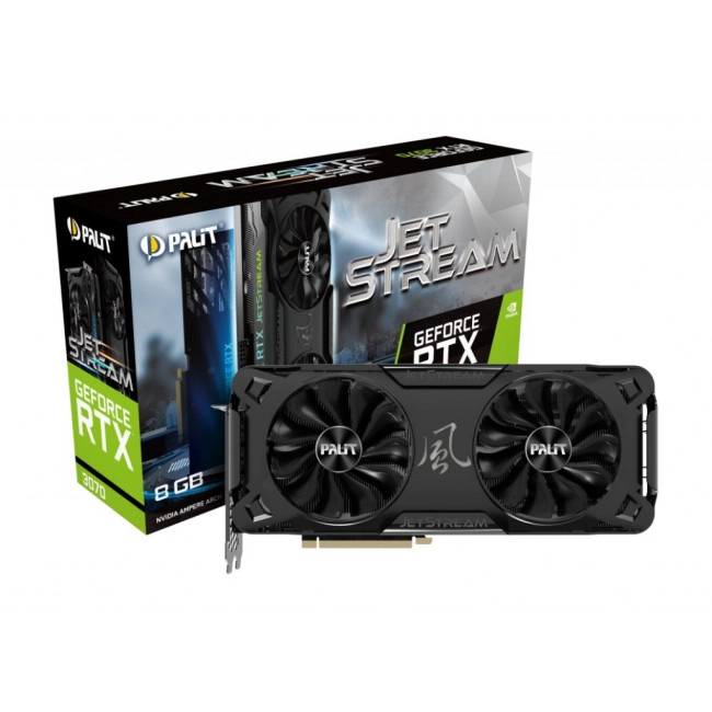 Відеокарта Palit GeForce RTX 3070 JetStream V1 (NE63070019P2-1040J) (LHR)