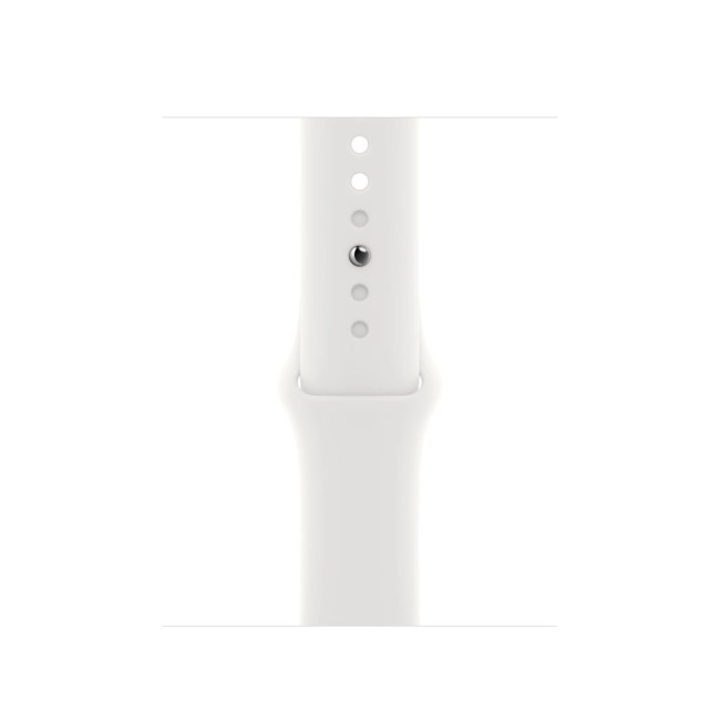 Apple Watch Series 8 GPS + Cellular 45mm Silver S. Сталевий корпус з. White S. Band (MNKE3)
